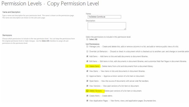 Permission Levels